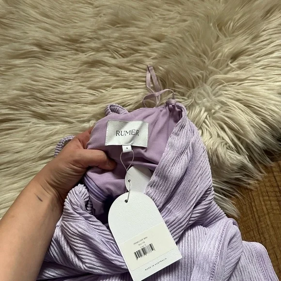 RUMER Penelope Mini Dress In Lilac
